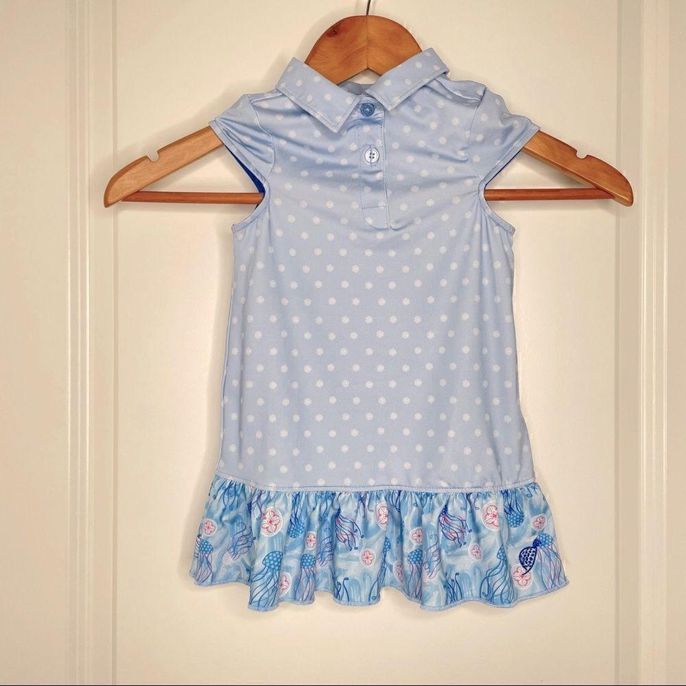 Turtles & Tees polka dot and Jellyfish print dress